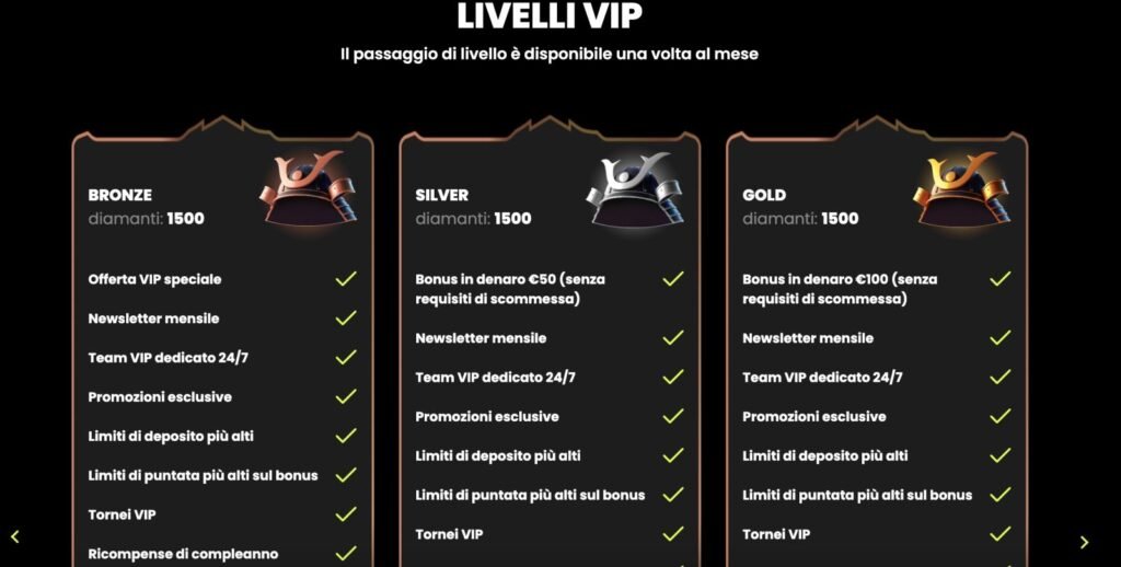 grafica samurai casinò